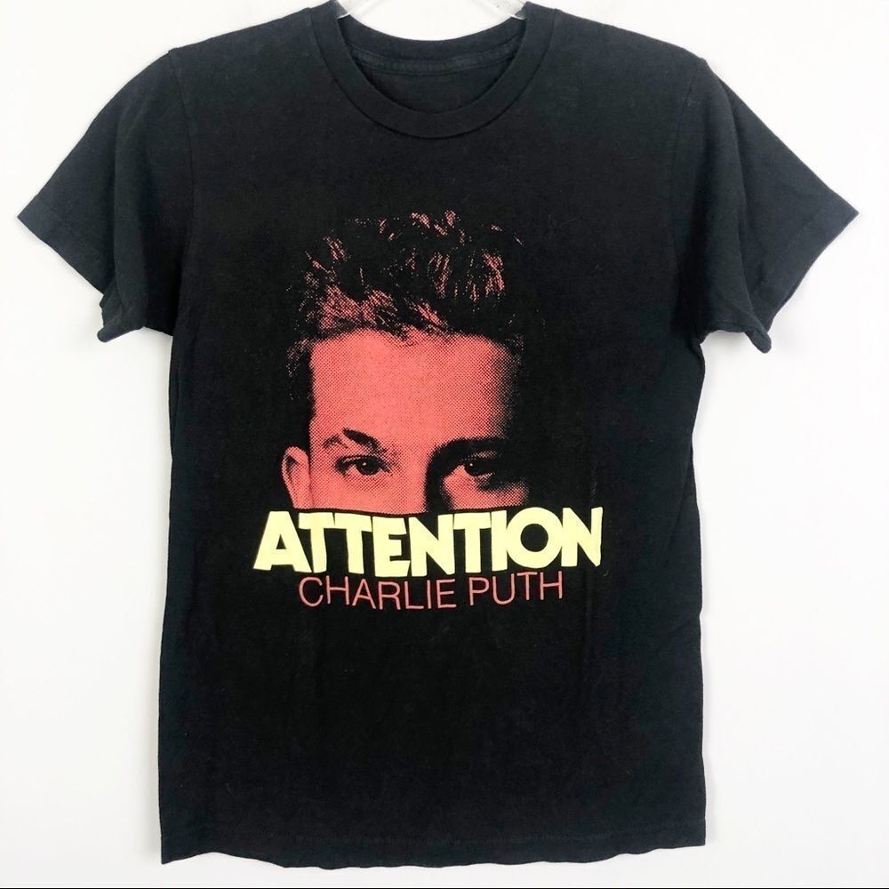CHARLIE PUTH ATTENTION Concert Graphic Tee Unisex Size Small